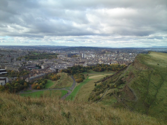 The city of Edinburgh viewed from Arthur's Seat